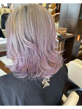 アド ヘア プレイス(adon hair place) ラベンダーグラデーション