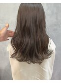 [kichi.] セミロング×くすみベージュ