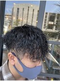 縦落ちツイストパーマ