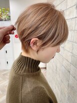 メロウ 神戸三宮(mellow) くびれショート / ミルクティーベージュ