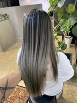 メリー オオサカ(Merly Osaka)&nbsp;色落ち安心！寒色バレイヤージュ_contrast gray_