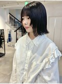 切りっぱなしボブ レイヤーカット 髪質改善 吉祥寺 学割U24 宮坂