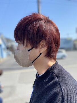 ウィズ ANNEX店(With) レッドブラウンカラーマッシュカット