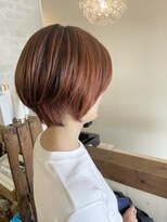 ヘアーサロン リベット(hair salon Libett)&nbsp;ショートスタイル・オレンジハイライト