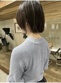 ボブ　切りっぱなし　顔まわりカット
