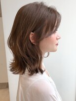 前髪 ネビージュ ボブルフ 黒髪 ワンレン 小顔 "