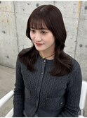 韓国くびれヘア/暖色ブラウン