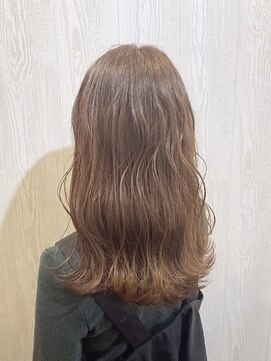 テーラヘアー つくば研究学園店(TELA HAIR) 波巻きウェーブ×ミルクティーベージュ【つくば研究学園】