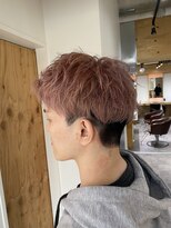 クオル 立川(QOL) ピンクカラー 桜 春夏 暖色系 メンズ 刈り上げ ピンクベージュ