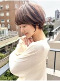 大人可愛い丸み前下がりショートボブ/20代/30代/40代/50代