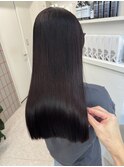 韓国 くびれロング レイヤー ワンホンヘア 小顔前髪