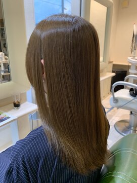 イーズヘアー(ease hair) 艶感ブラウンロングスタイル
