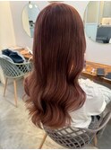 フェミニンロング☆韓国風巻き☆ココアブラウン☆イルミナカラー