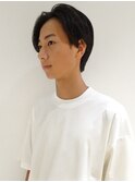 メンズショート/センターパート/ハンサムショート