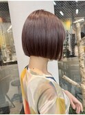 似合わせカット ボブヘア 縮毛矯正 ミニボブ 切りっぱなしボブ