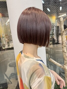ミィ 表参道(mee.) 似合わせカット ボブヘア 縮毛矯正 ミニボブ 切りっぱなしボブ