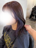 ジュール 池袋(Joule)&nbsp;ラベンダーイヤリング×くびれヘア［池袋］