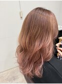 ナチュラルハイライトで巻き髪美人へ