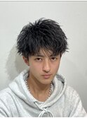 刈り上げセンターパート/波巻きツイストスパイラル/大宮