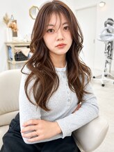 ユイマァル 岡山店(YUIMARL)&nbsp;岡山レイヤーカット20代30代ブリーチなしダブルカラーベージュ
