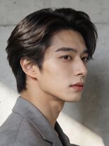 ノエルヘアー(Noel hair)&nbsp;韓国マッシュセンターパートダウンパーマニュアンスパーマウルフ