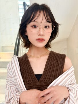 サイン 渋谷(SIGN) 韓国ヘアハッシュカットレイヤーカットブリーチ無し韓国ボブ渋谷