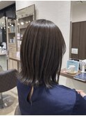 大人ガーリー/ダークアッシュ/似合わせカット