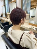 ケー 北千住(K.) 大人気レッドバイオレット×ショートボブ《北千住髪質改善》