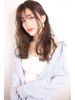 ナトゥーラ 八事店(Natura)&nbsp;外国人風ロング巻き髪チョコブラウンシースルー前髪大人かわいい