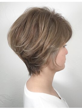 ウィロー(WILLOW) 【WILLOW】ハイトーンでグレイカバーなショート(井下貴史)