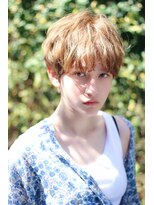 クーエフー(coo et fuu) 20代30代アンニュイふわふわショート小顔抜け感オレンジベージュ