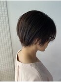ナチュラルブラウン×ステップボーンカット♪
