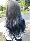 シルバーグレー×ブルー