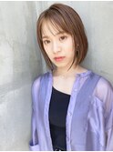- 乾かすだけでまとまるナチュラルなショートボブ -