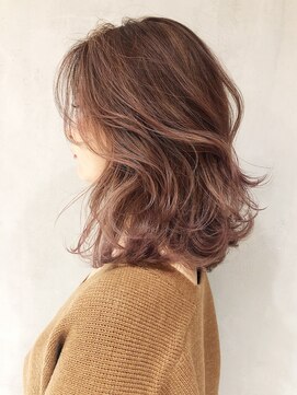 アイティー バイ アルバム 浦和店(IT by ALBUM) ラベンダーハイライトグラデーション_オリーブカラー_ba250911