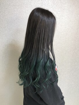 シャンプーボーイ 宮崎駅前店(SHAMPOO BOY) グリーングラデーションカラー(^^)宮崎/グラデーションカラー