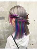 ガルボ ヘアー(garbo hair) #ケアブリーチ#カラフルカラー#人気#グレージュ#下村スタイル