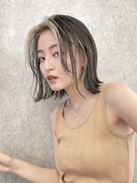 サンク 原宿 表参道(cinq)&nbsp;インナーカラー外ハネボブダブルカラーケアブリーチハイライト