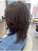 セミロングミディアムレイヤー