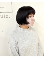 ルッツ(Lutz. hair design)&nbsp;ショートボブ＋イノア/バイオレットブラウン【犬山良慈】