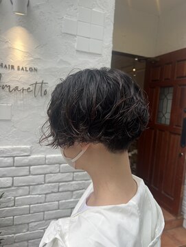 アマレット(Amaretto) 刈り上げショート×パーマ