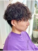 波巻きスパイラルツイストスパイラルパーママッシュメンズヘア