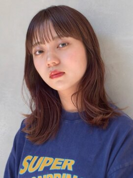 ガーデンヨコハマエスト(GARDEN YOKOHAMA est) 似合わせカット メルティカラー フルバング エアリーロング