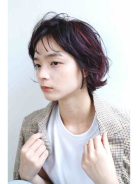 アンディー(&dy) シークレットハイライト　マニッシュ　中性的ボブ