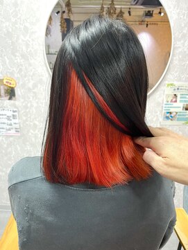 エノルア(enorua) レッドオレンジ、インナーカラー