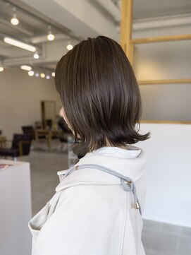 サロン 名和店(SALON) 春のくびれボブ/オリーブベージュ