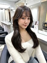 ヴィオットバイサロン(Viot by Salon) 大人可愛いくびれ韓国レイヤーカット 2waybang 顔周りシースルー