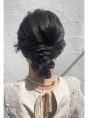 大人女子シニオン/上品/結婚式/ヘアセット/ヘアアレンジ