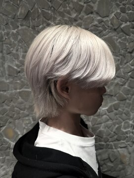 メンズサロン ガウディ 三宮店(men's salon Gaudi) シースルーマッシュ×メンズウルフ×ブリーチハイトーンカラー