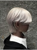 シースルーマッシュ×メンズウルフ×ブリーチハイトーンカラー